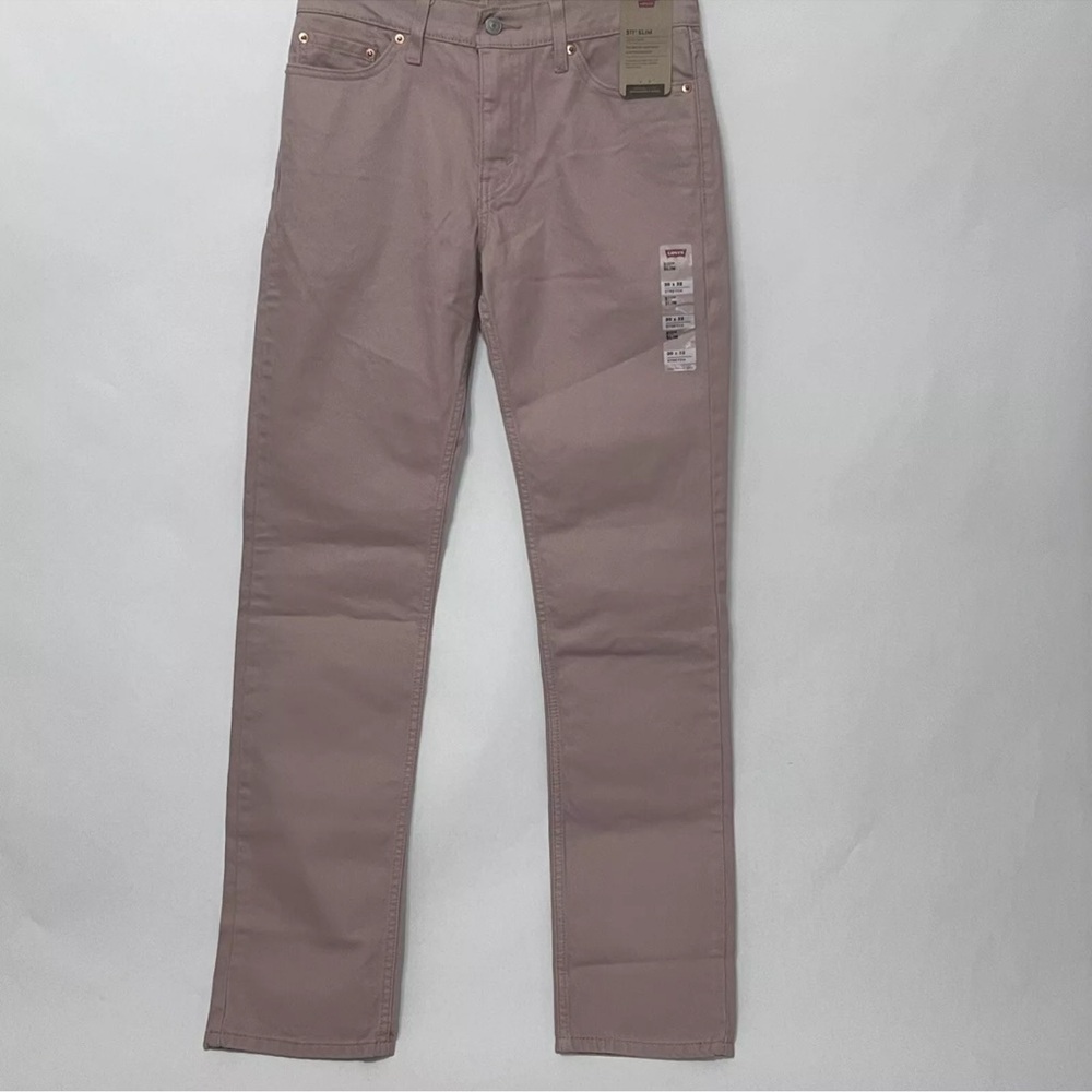 Levis 511 Slim Stretch‎ Ease Salmon Pink Denim Jeans
